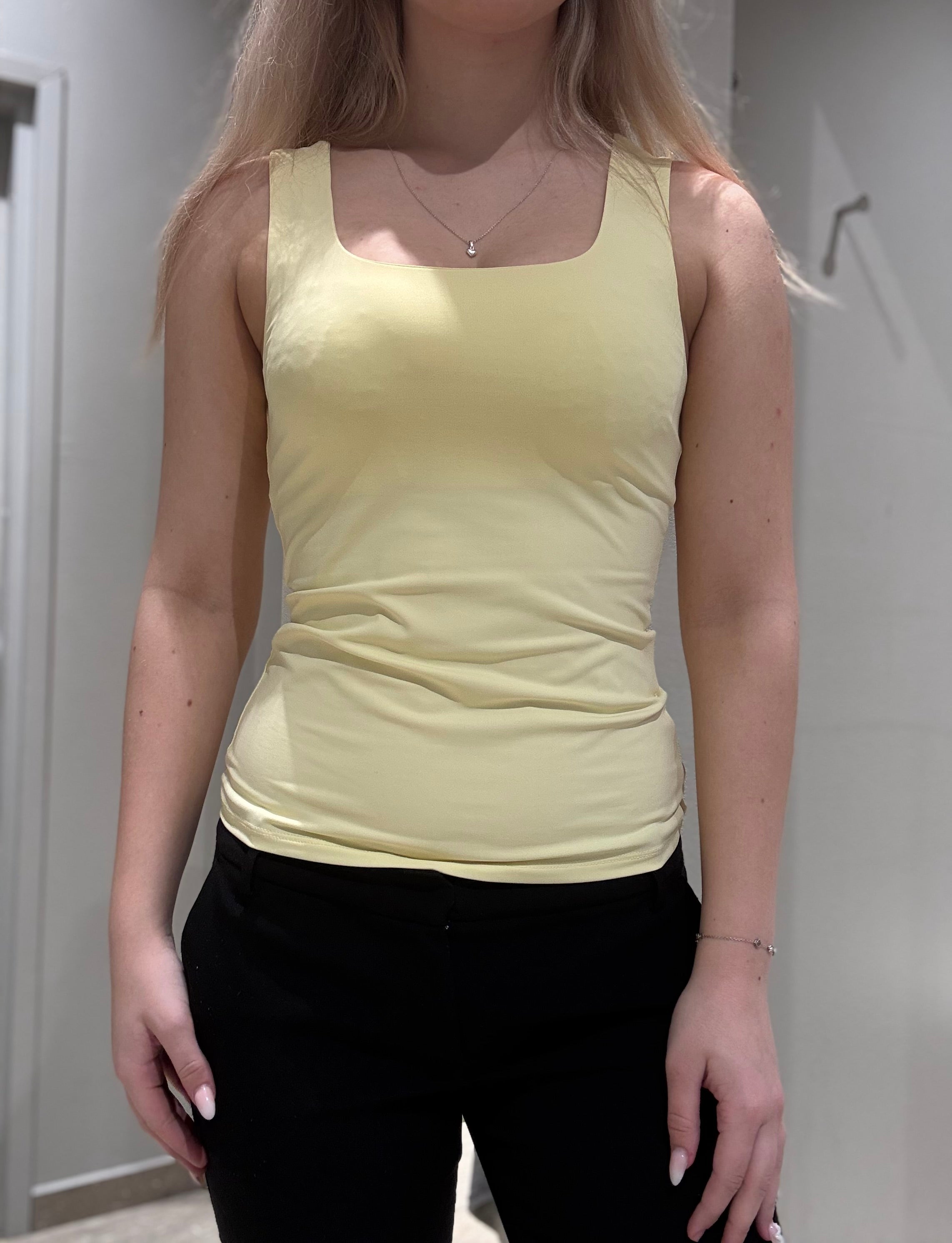 VIKENZA Tank-Top - Pastel Yellow